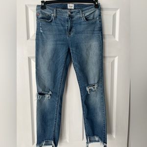 Womens sz 29 distressed ankle Hudson jeans